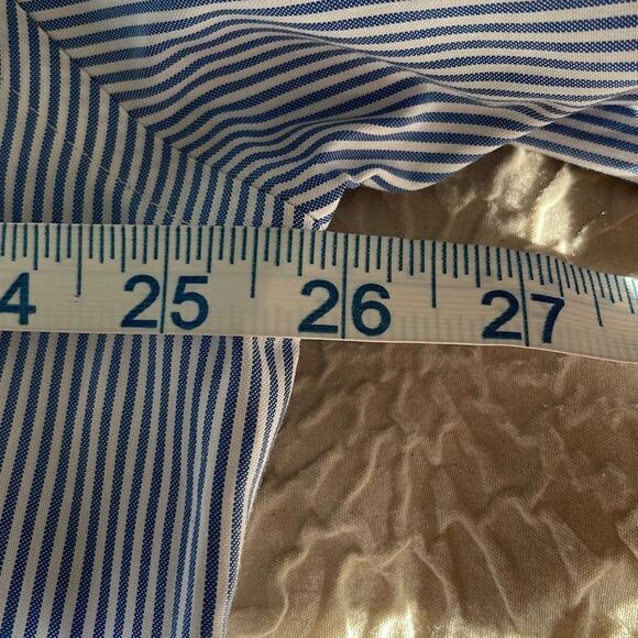 Lands End Supima Pinpoint Cotton Shirt No Iron Traditional Fit Size XL 17-171/2 - Picture 6 of 7